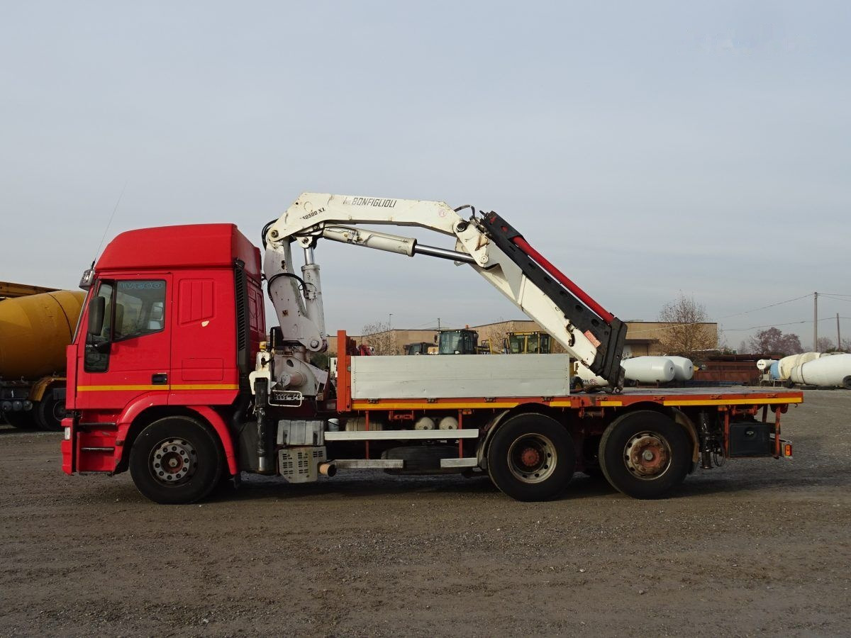 IVECO EUROSTAR 240E42 - Dropside/ Flatbed truck, Crane truck: picture 2