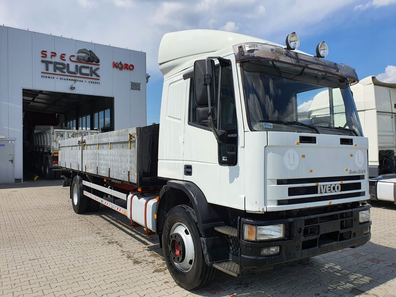 IVECO EuroCargo 150E23, full Steel, Manual - Dropside/ Flatbed truck: picture 1