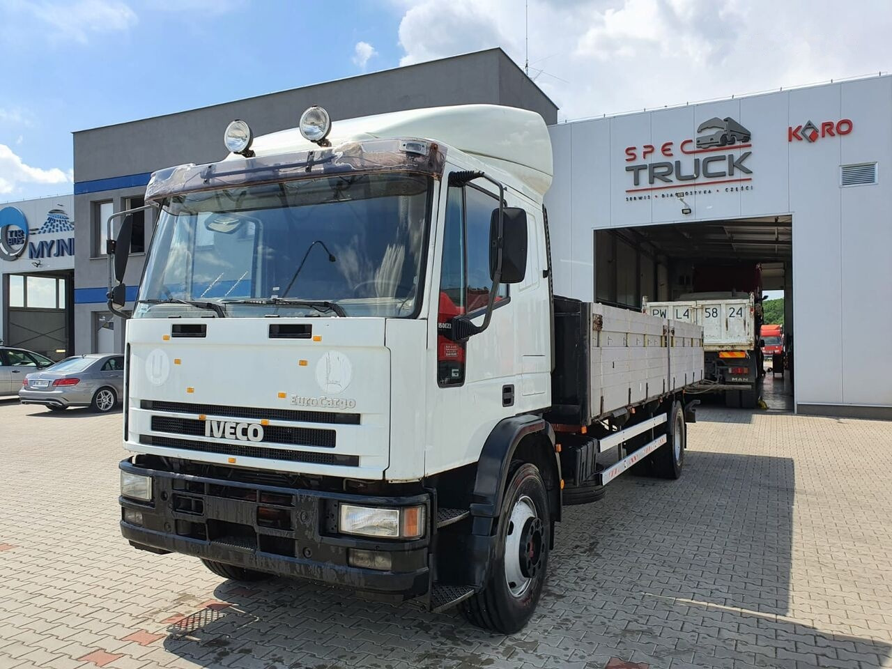 IVECO EuroCargo 150E23, full Steel, Manual - Dropside/ Flatbed truck: picture 3