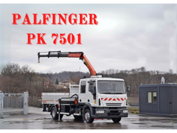 IVECO Eurocargo 130E18 *Pritsche 5,20m + PK 7501 - Dropside/ Flatbed truck, Crane truck: picture 1