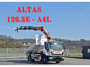 Tipper, Crane truck IVECO Eurocargo 160-250 *KIPPER 3,90m + ATLAS 126.3E - A4L + FUNK: picture 1