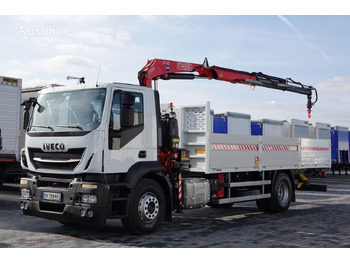 IVECO STRALIS 310 / 4x2 / SKRZYNIOWY- 7,1 M / HDS FASSI 110 - 7,9 M / - Dropside/ Flatbed truck, Crane truck: picture 1