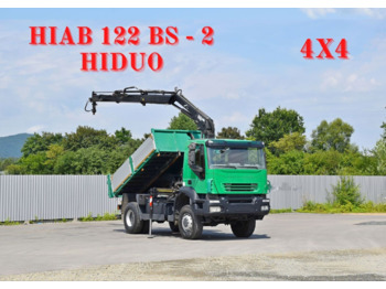 IVECO Stralis 310 + HIAB 122 BS - 2 HIDUO + FUNK* 4x4 - Tipper, Crane truck: picture 1