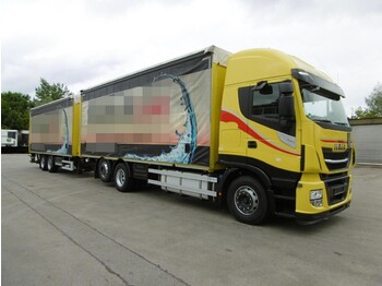 Beverage truck IVECO Stralis 460 Getränke kompl. Zug LBW Euro 6: picture 1