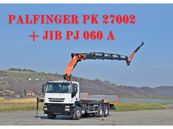 IVECO TRAKKER 410* PK 27002 + JIB PJ060A + FUNK * 6x4 - Dropside/ Flatbed truck, Crane truck: picture 1