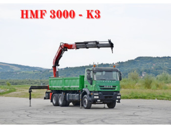 IVECO TRAKKER 450 * HMF 3000K3 + FUNK * 6x4 - Tipper, Crane truck: picture 1