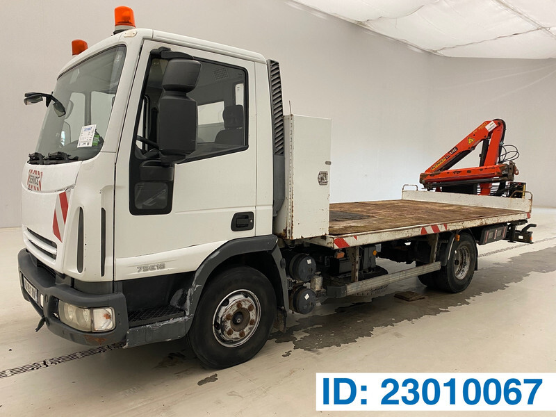Iveco 75E18 - Dropside/ Flatbed truck, Crane truck: picture 1