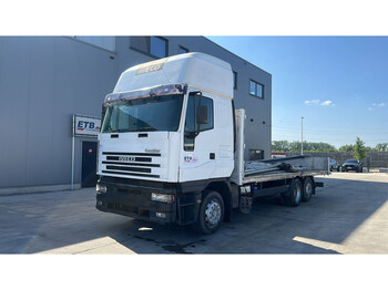 Dropside/ Flatbed truck Iveco Eurostar 240 E 38 (MANUAL PUMP / 6X2 / 8 TIRES / EURO 2 / AIRCO): picture 1