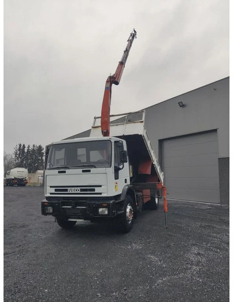 Tipper, Crane truck Iveco Eurotech 190 E27 - TIPPER + CRANE FASSI - FULL STEEL: picture 13