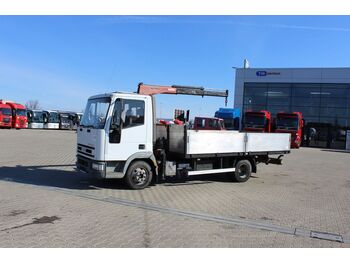Dropside/ Flatbed truck, Crane truck Iveco IVECO EUROCARGO ML 75E15, PALFINGER PC 3300: picture 1