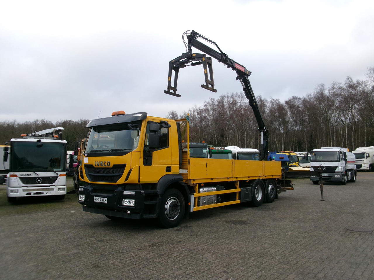 Iveco Stralis 310 6x2 Euro 6 + Atlas 129.3V A11 crane - Dropside/ Flatbed truck, Crane truck: picture 1