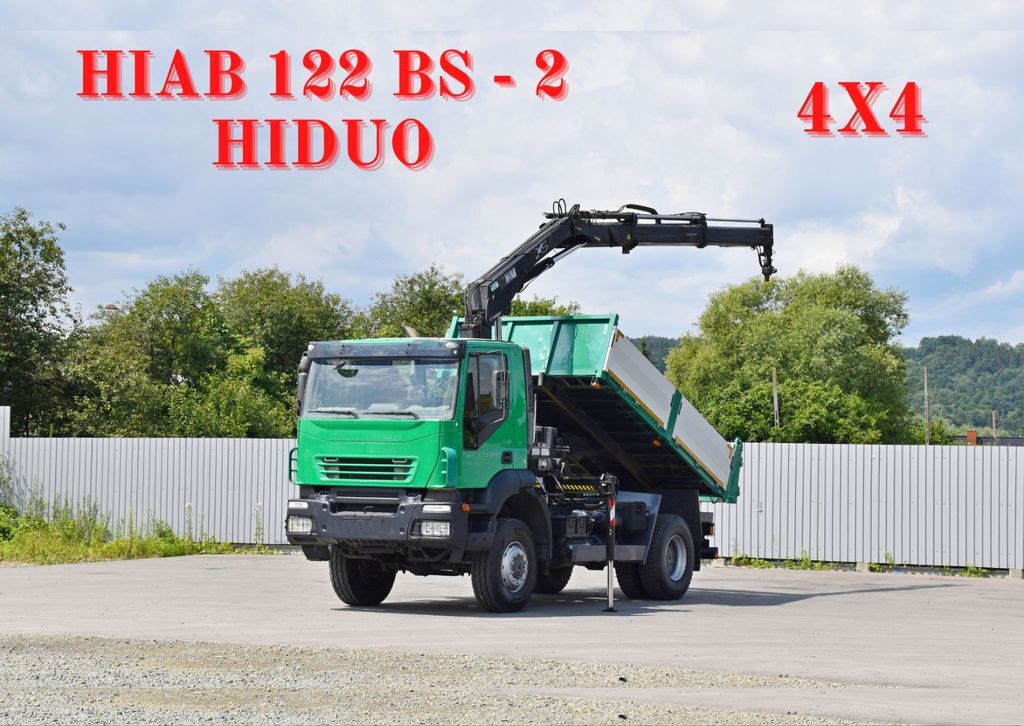 Iveco Stralis 310 *HIAB 122 BS-2 HIDUO/FUNK *4x4  - Crane truck, Tipper: picture 1