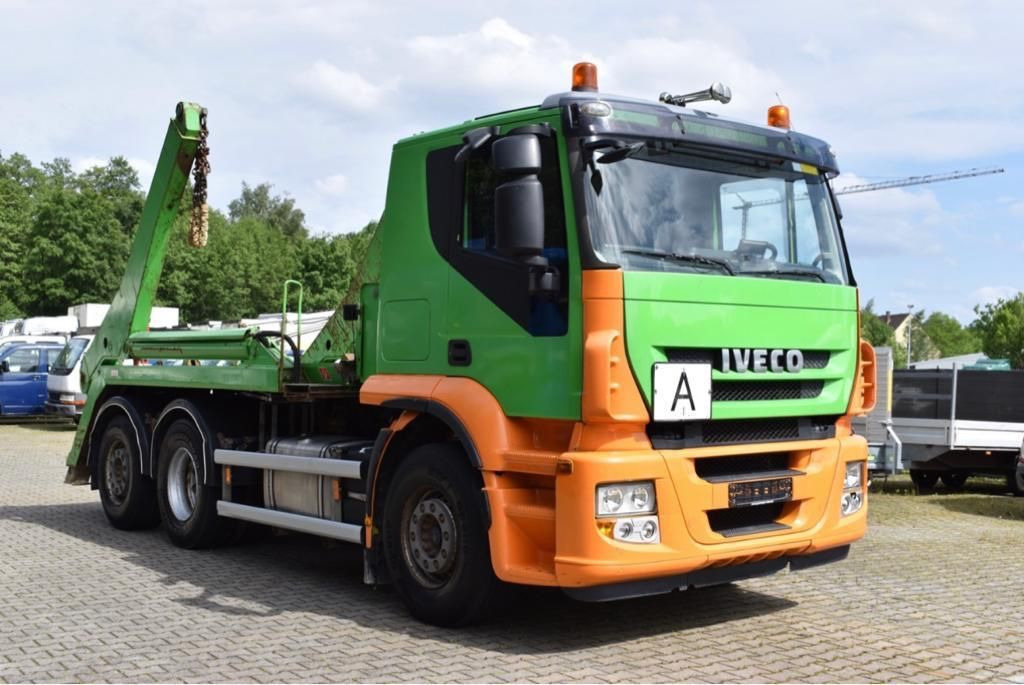 Iveco Stralis 420/Multilift SLT-190/6x2,Lenk,Klima,E5  - Skip loader truck: picture 1