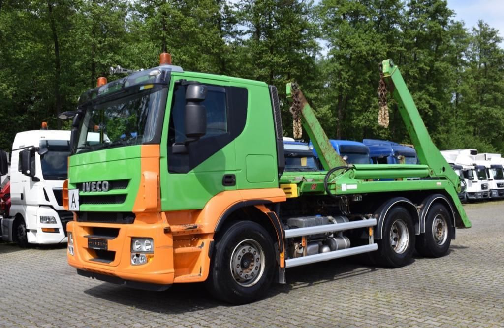 Iveco Stralis 420/Multilift SLT-190/6x2,Lenk,Klima,E5  - Skip loader truck: picture 3