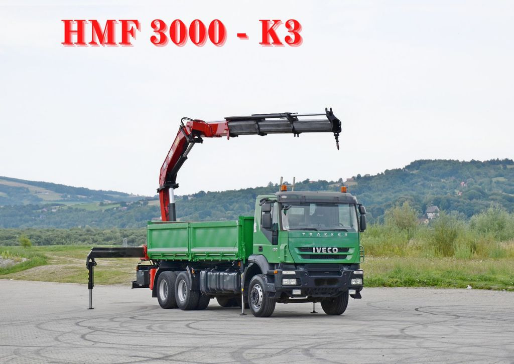 Iveco TRAKKER 450 * HMF 3000K3 + FUNK * 6x4  - Tipper, Crane truck: picture 1
