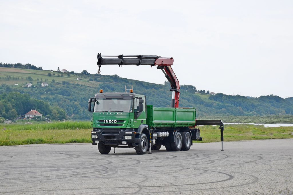 Iveco TRAKKER 450 * HMF 3000K3 + FUNK * 6x4  - Tipper, Crane truck: picture 2
