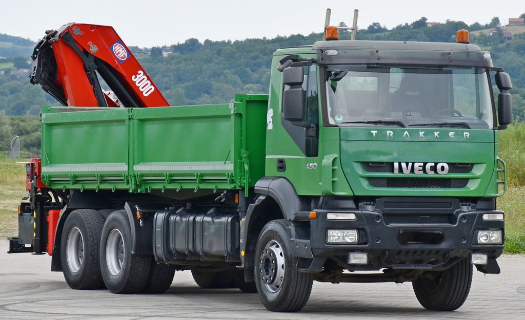 Iveco TRAKKER 450 * HMF 3000K3 + FUNK * 6x4  - Tipper, Crane truck: picture 5
