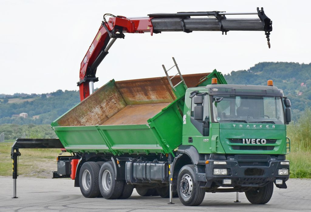 Iveco TRAKKER 450 * HMF 3000K3 + FUNK * 6x4  - Tipper, Crane truck: picture 3