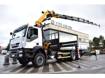 Iveco TRAKKER 6x4 PALFINGER PK 44002 WINDE Crane Kran  - Dropside/ Flatbed truck, Crane truck: picture 1