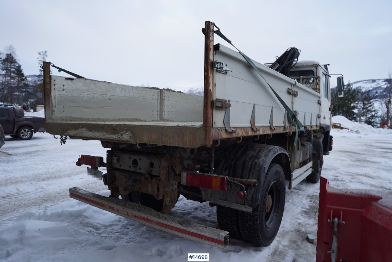 MAN 13.232 - Dropside/ Flatbed truck, Crane truck: picture 5