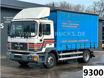 Curtainsider truck MAN 14.224 4x2 Pritsche + Plane,Bentonitmischanlage: picture 1