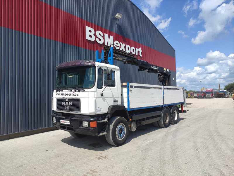 MAN 26.342 flatbed truck - Dropside/ Flatbed truck, Crane truck: picture 1