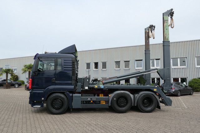 Skip loader truck MAN 26.480 TGS BL 6x2, Meiller AK16T, teleskopierbar: picture 2