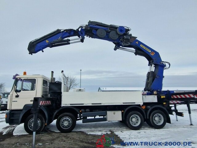 MAN 32.364 8x4 PK75000 Jib Winde Höhe 28m 16t./2.50m - Dropside/ Flatbed truck, Crane truck: picture 3