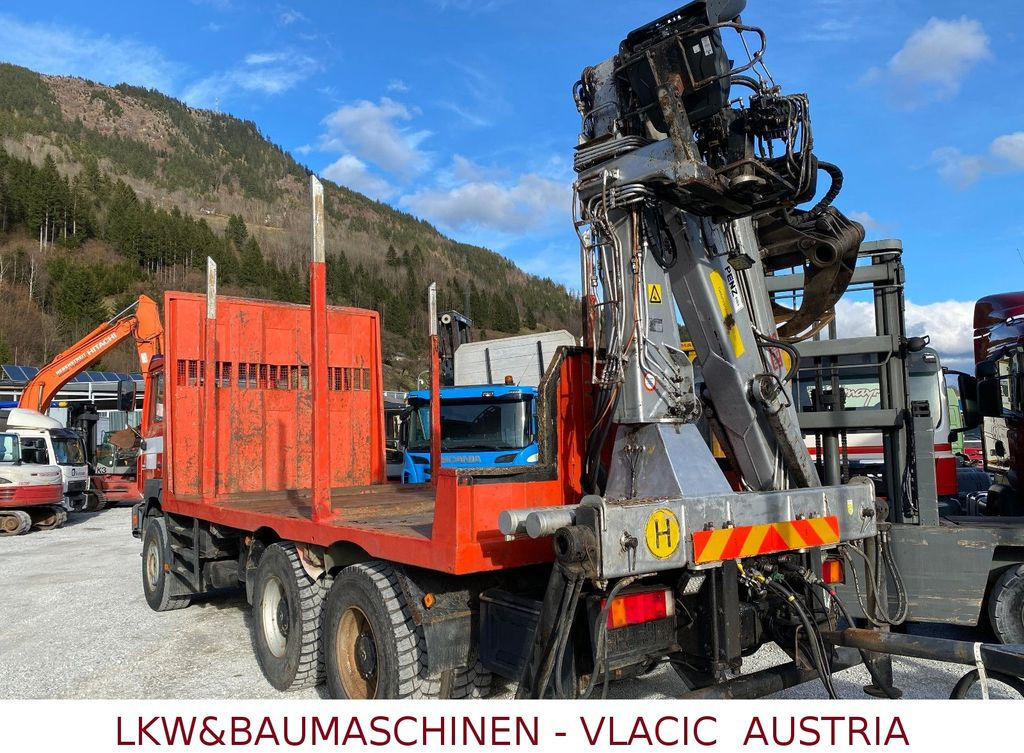 MAN 33.403  Holztransporter mit Kran PENZ  - Timber truck, Crane truck: picture 3
