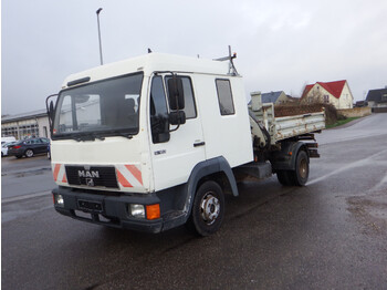 Tipper, Crane truck MAN 8.163  DoKa Kipper Ladekran Fassi F50 AHK SFZ: picture 3