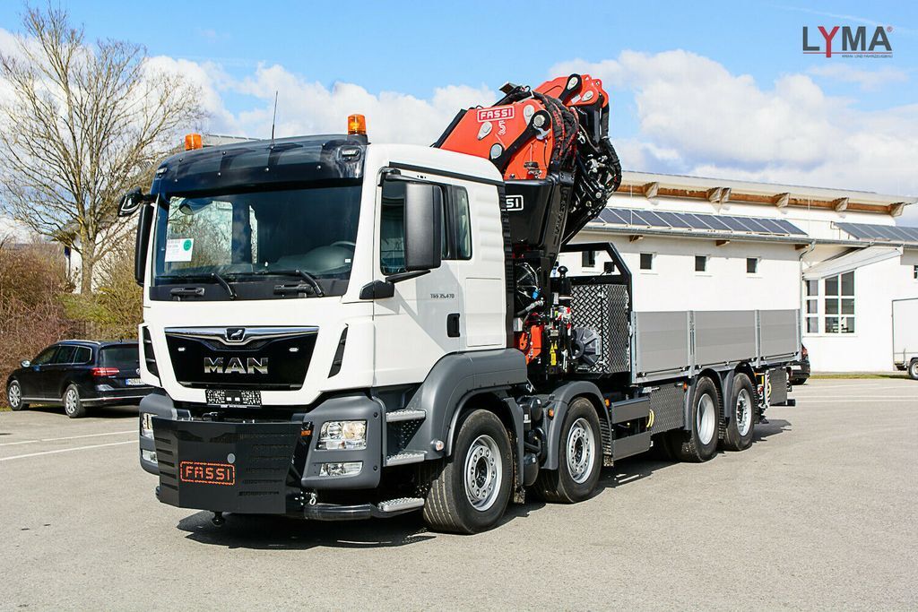 MAN FASSI 820 - 8x2 - Verfügbar ab 31.07.23!!!  - Dropside/ Flatbed truck, Crane truck: picture 1
