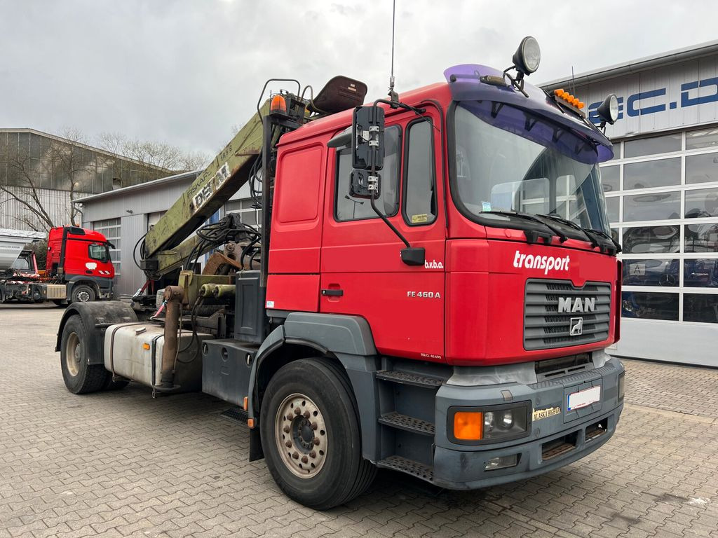 MAN FE460 19.464 6x4 Langholz mit Kran F185S  - Timber truck, Crane truck: picture 1