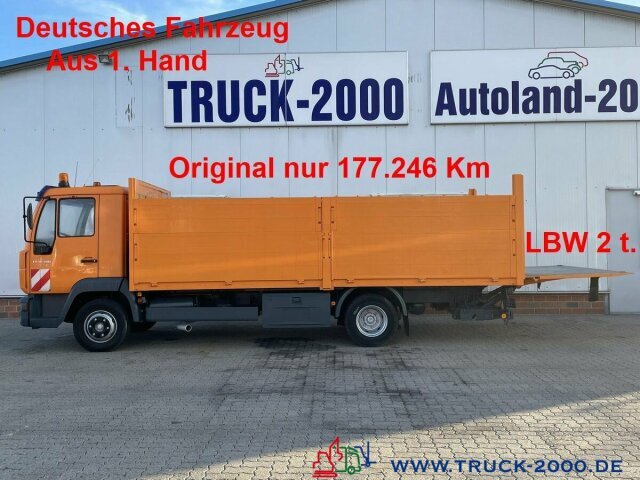 MAN LE 8.180 Nur 177 TKm- Bordwände 1.20m + LBW 2t. - Dropside/ Flatbed truck: picture 1