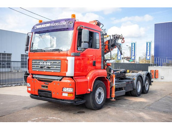 MAN TGA 26.390 BL + FASSI F160 - Container transporter/ Swap body truck, Crane truck: picture 1