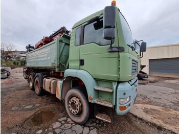 Tipper, Crane truck MAN TGA 26.480 Kran HMF Absattelbar: picture 1
