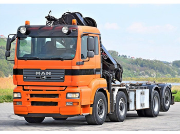 Cable system truck, Crane truck MAN TGA 35.480 Abrollkipper* KRAN/FUNK: picture 4