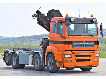 Cable system truck, Crane truck MAN TGA 35.480 Abrollkipper* KRAN/FUNK: picture 3
