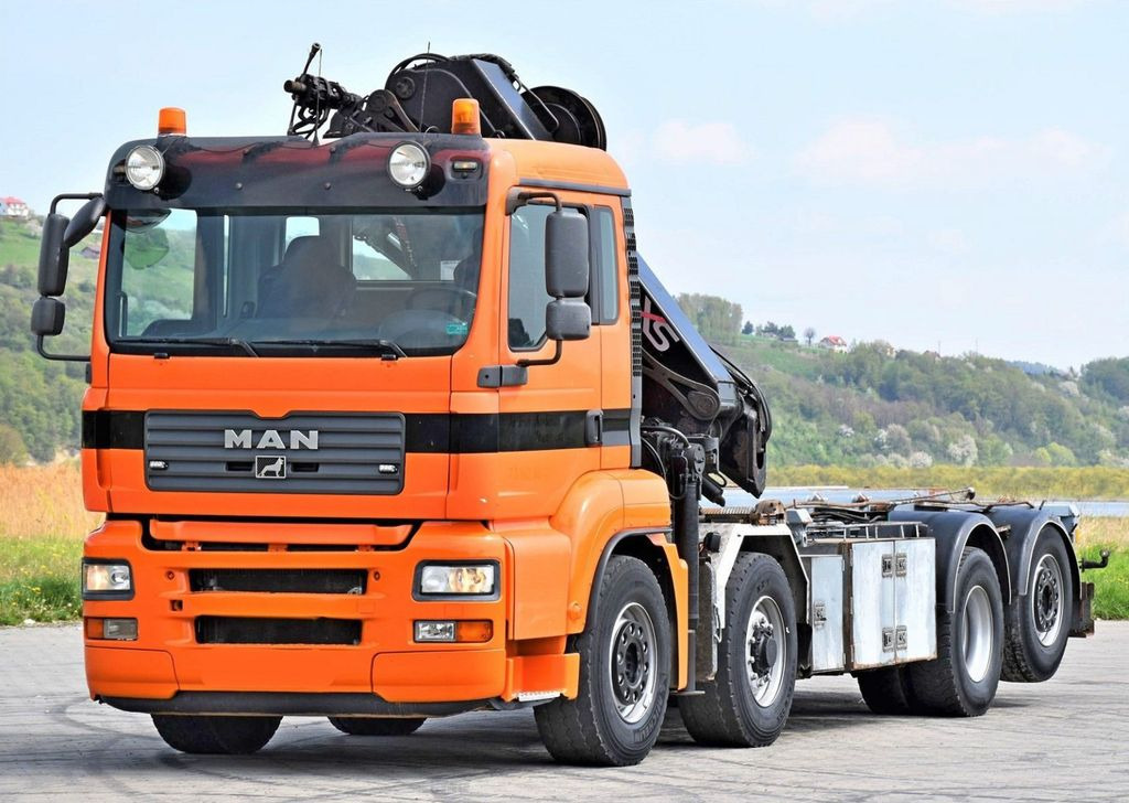 MAN TGA 35.480 Abrollkipper* KRAN/FUNK  - Cable system truck, Crane truck: picture 4