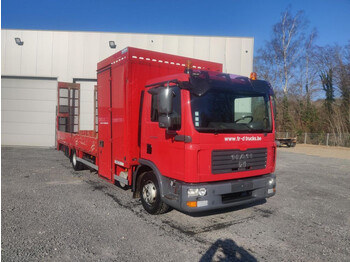 Autotransporter truck MAN TGL 12.210 MET LAADRAMPEN + BOX: picture 1