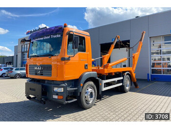 Container transporter/ Swap body truck MAN TGM 18.240 Day Cab, Euro 4, / Manual / Full steel / Hyvalift: picture 1