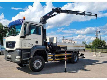 MAN TGS 18.360 - Dropside/ Flatbed truck, Crane truck: picture 1