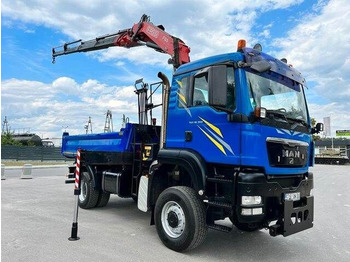 MAN TGS 18.360 - Dropside/ Flatbed truck, Crane truck: picture 1