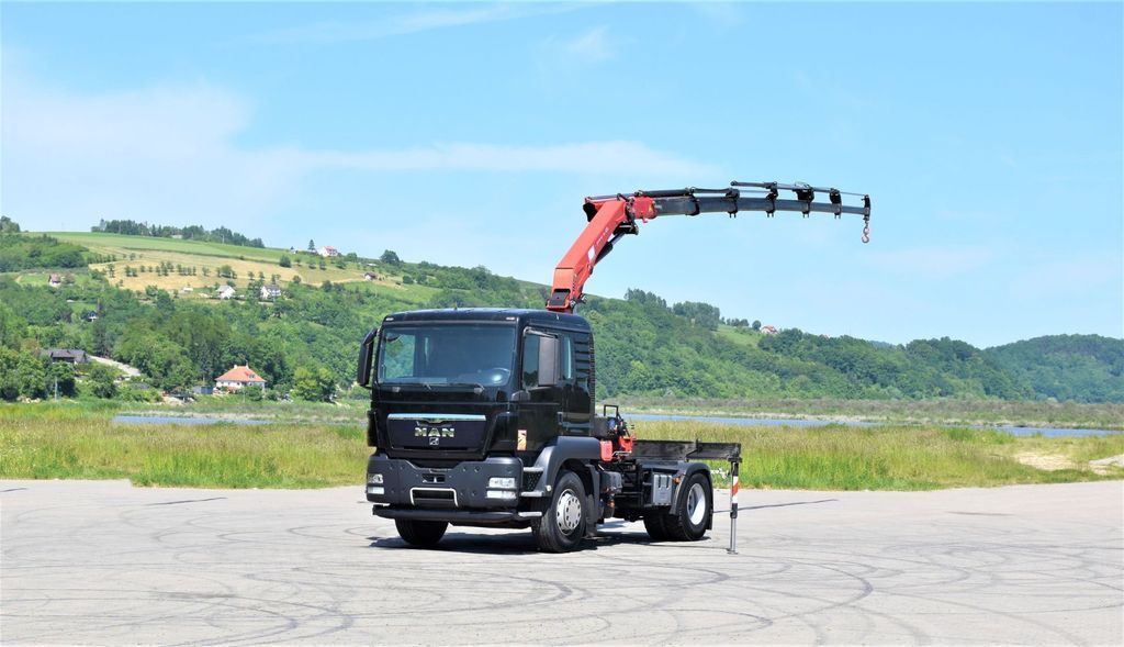 MAN TGS 18.400 Sattelzugmaschine + HMF 1720 K6/FUNK  - Crane truck, Tractor unit: picture 2