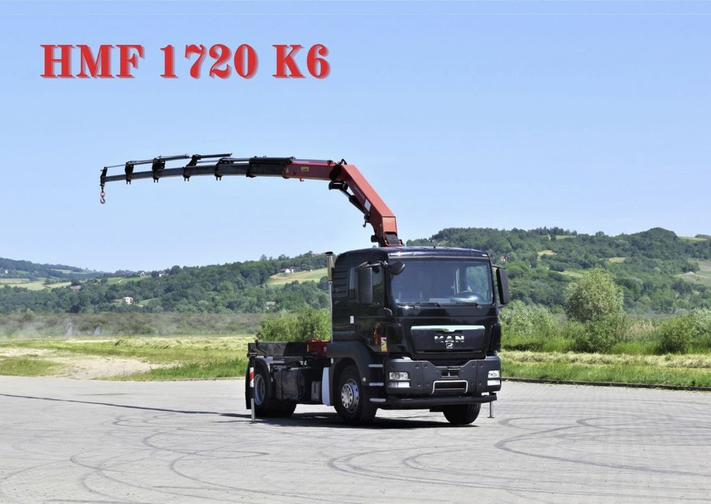 MAN TGS 18.400 Sattelzugmaschine + HMF 1720 K6/FUNK  - Crane truck, Tractor unit: picture 1