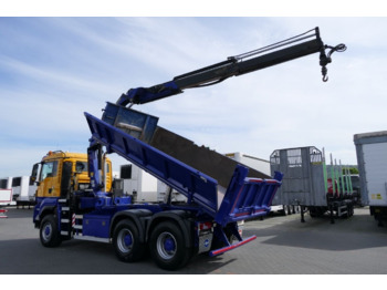 Tipper, Crane truck MAN TGS 26. 400 / 6 x 6 /WYWROTKA + HDS PALFINGER 15002/ HYDROBURTA: picture 5