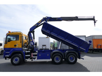 Tipper, Crane truck MAN TGS 26. 400 / 6 x 6 /WYWROTKA + HDS PALFINGER 15002/ HYDROBURTA: picture 3