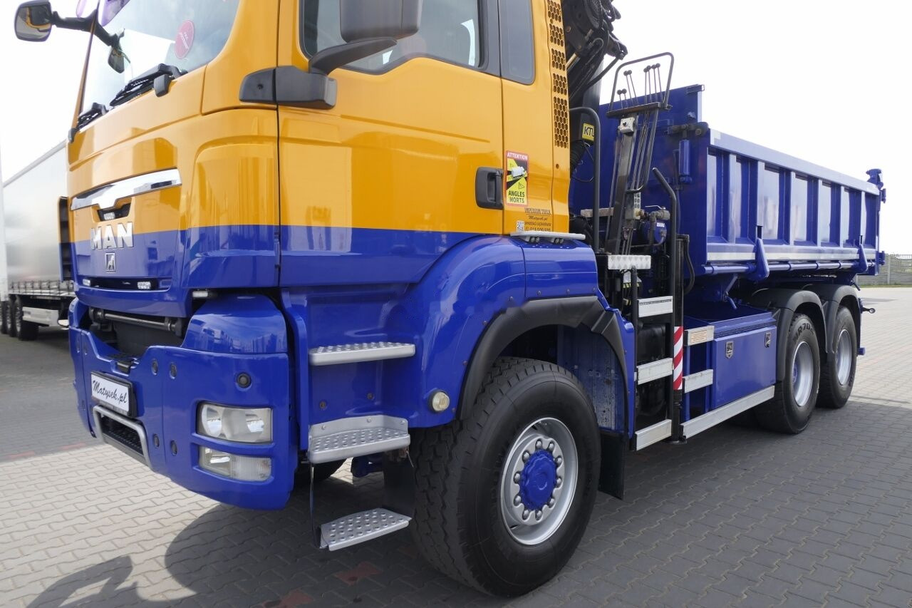 Tipper, Crane truck MAN TGS 26. 400 / 6 x 6 /WYWROTKA + HDS PALFINGER 15002/ HYDROBURTA: picture 38