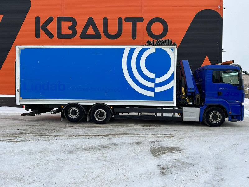 MAN TGS 26.400 6x2*4 EURO 6 / PK22002 / BOX L=7862 mm - Dropside/ Flatbed truck, Crane truck: picture 5
