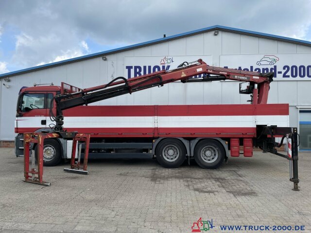 MAN TGS 26.400 6x4 Atlas Terex TLC 165.2 11 m=1.5 to - Dropside/ Flatbed truck, Crane truck: picture 2
