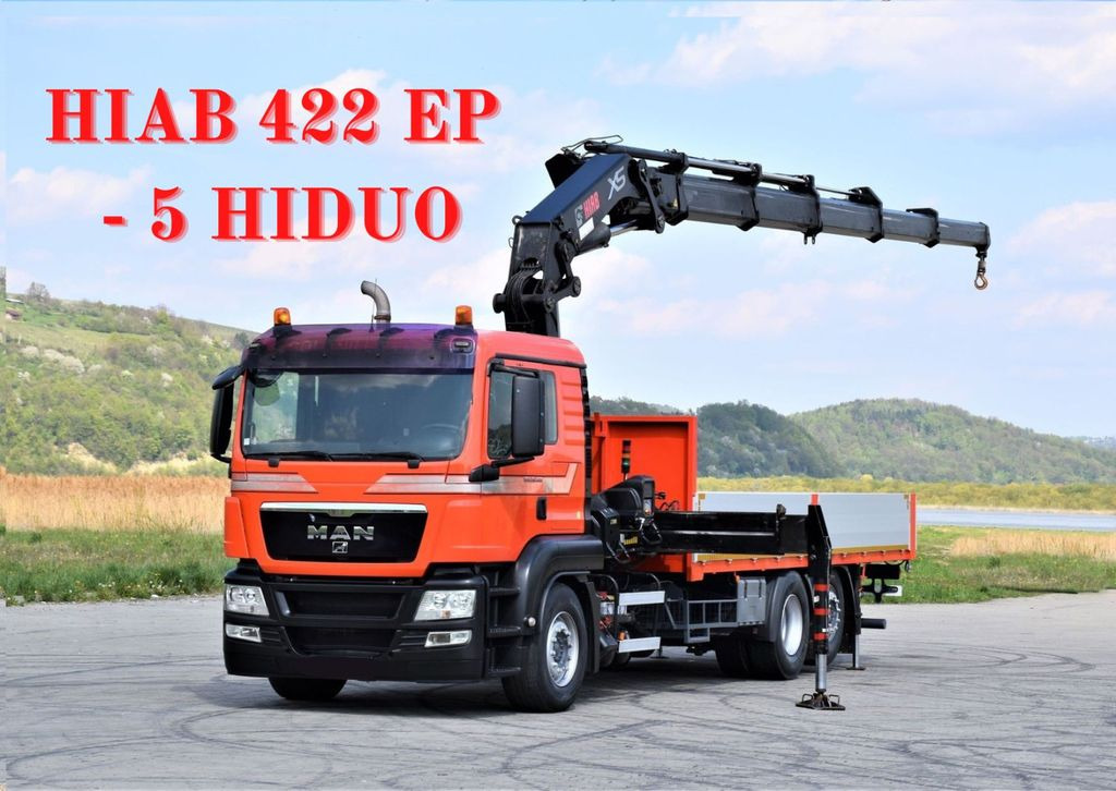 MAN TGS 26.400 * HIAB 422EP-5 HIDUO/FUNK  - Crane truck: picture 1